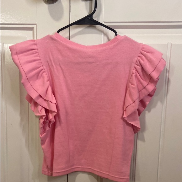 Pink Ruffle Sleeve Top - Picture 3 of 3